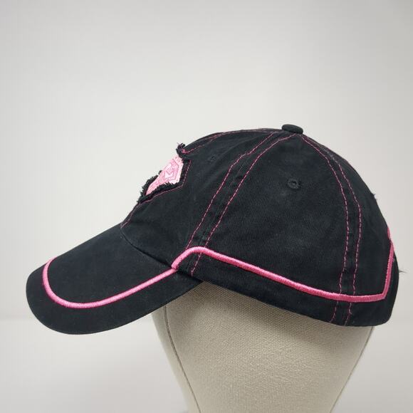 Super Girl Strapback Baseball Cap Black One Size Adjustable Embroidered Logo - Picture 3 of 10